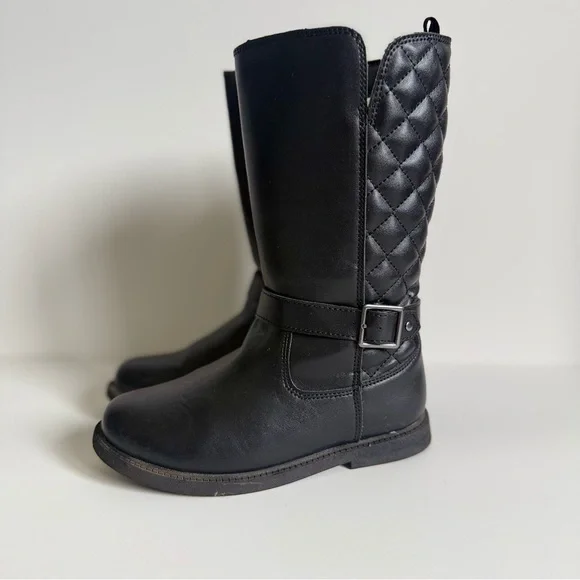 Girls Black Riding Boots - Picture 3 of 9